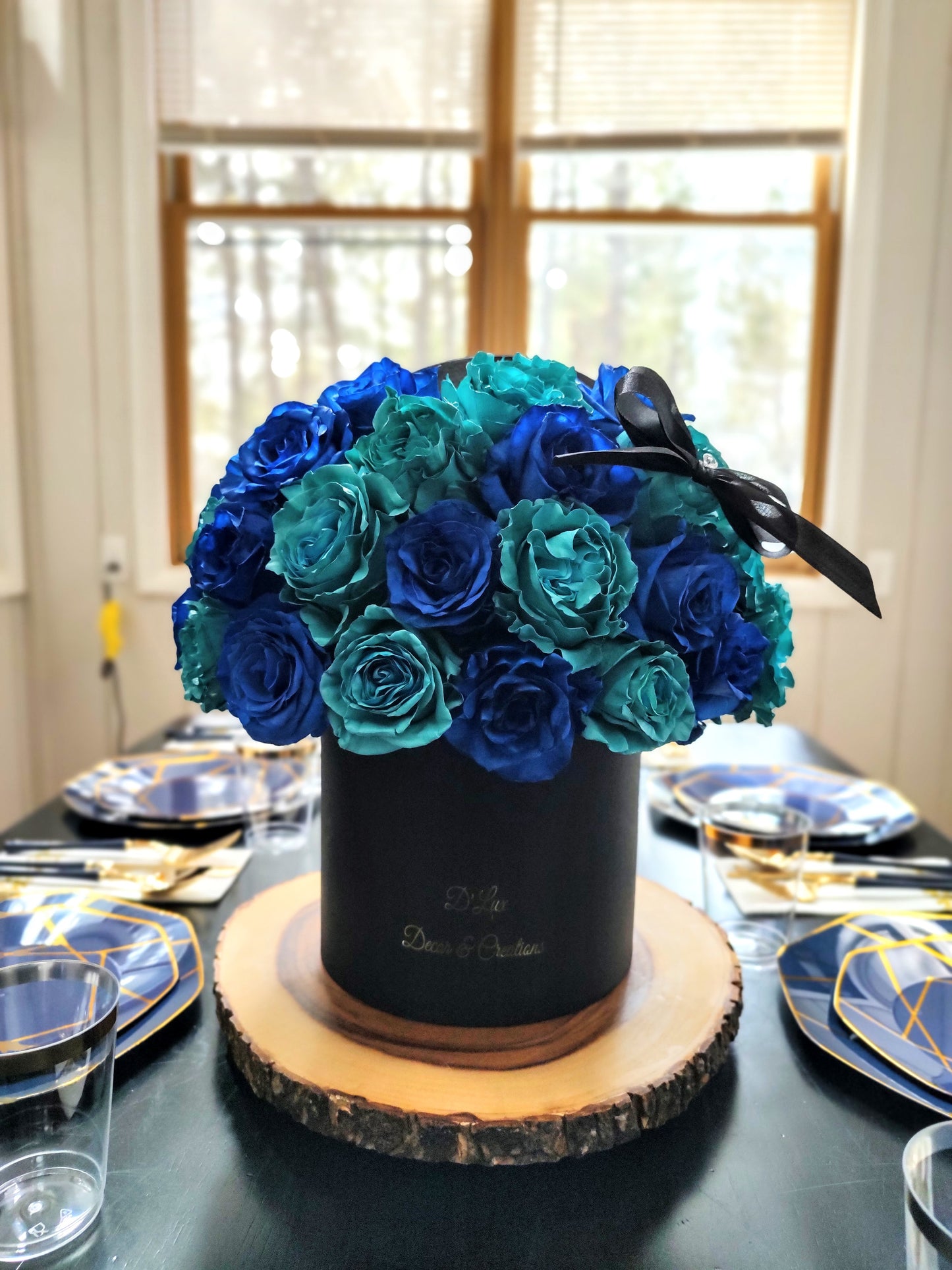 Blue Rose Bloom Box