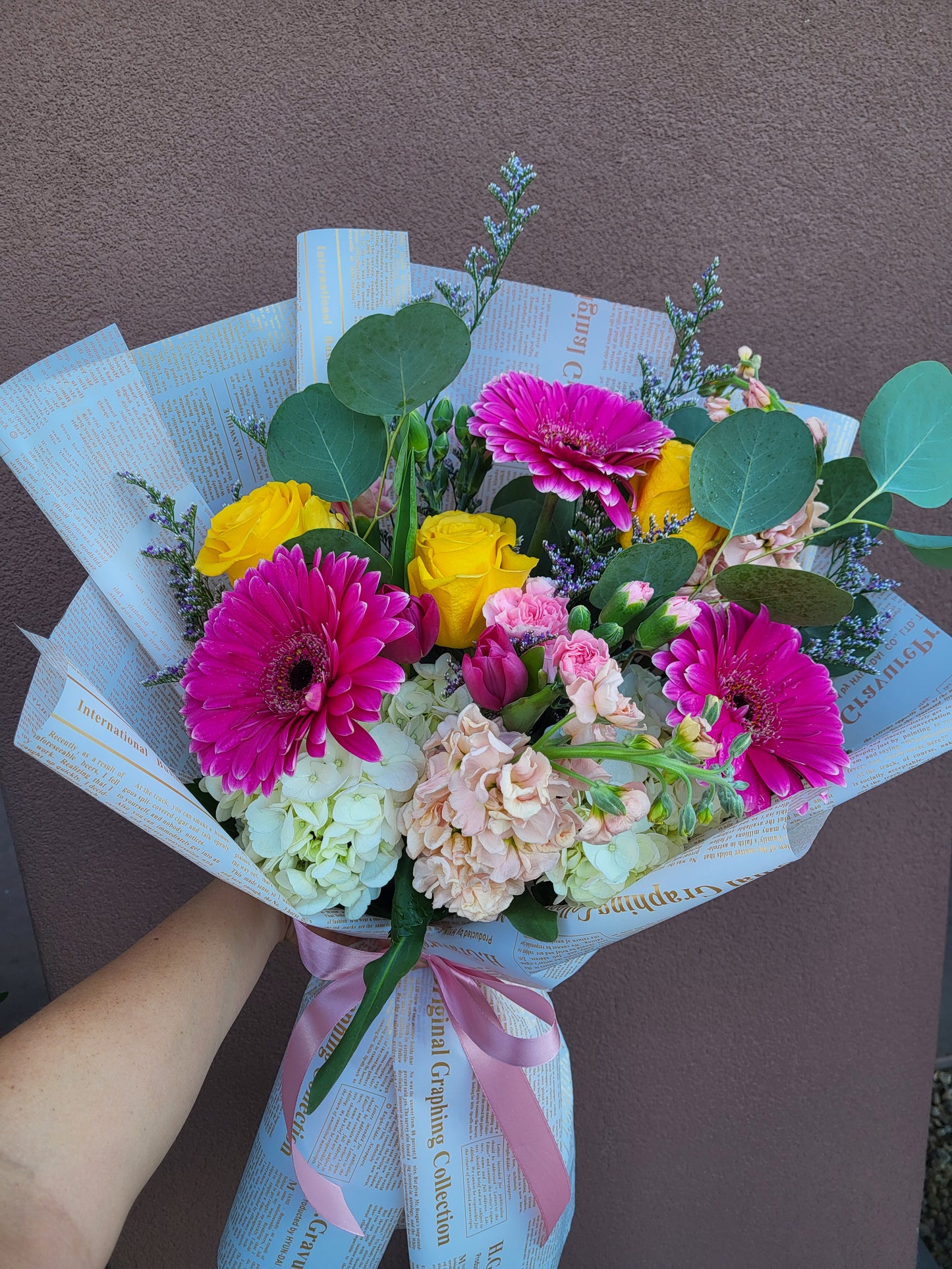 Designer's Choice Hand Wrapped Bouquet