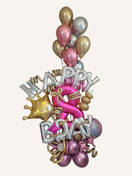 Happiest Birthday Balloon Arrangement