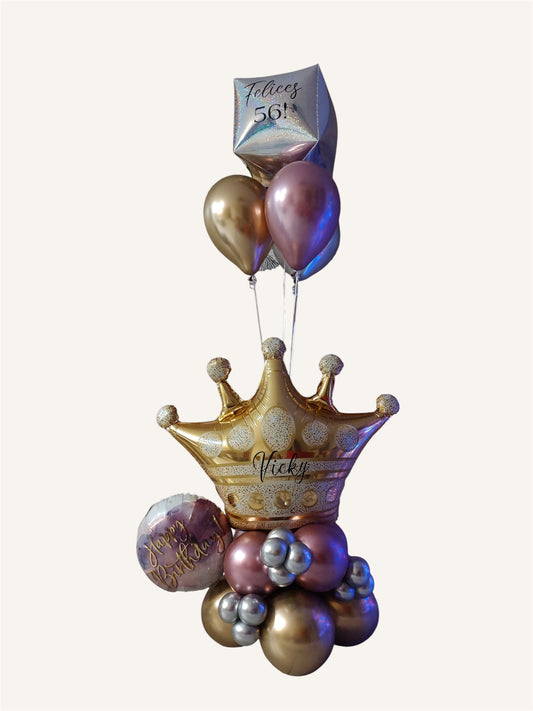 Birthday Queen Balloon Arrangement