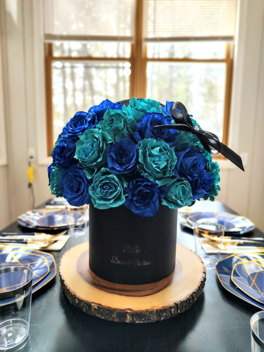 Blue Rose Bloom Box