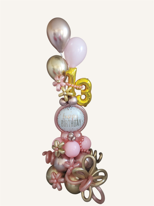Birthday Bloom Balloon Arrangement