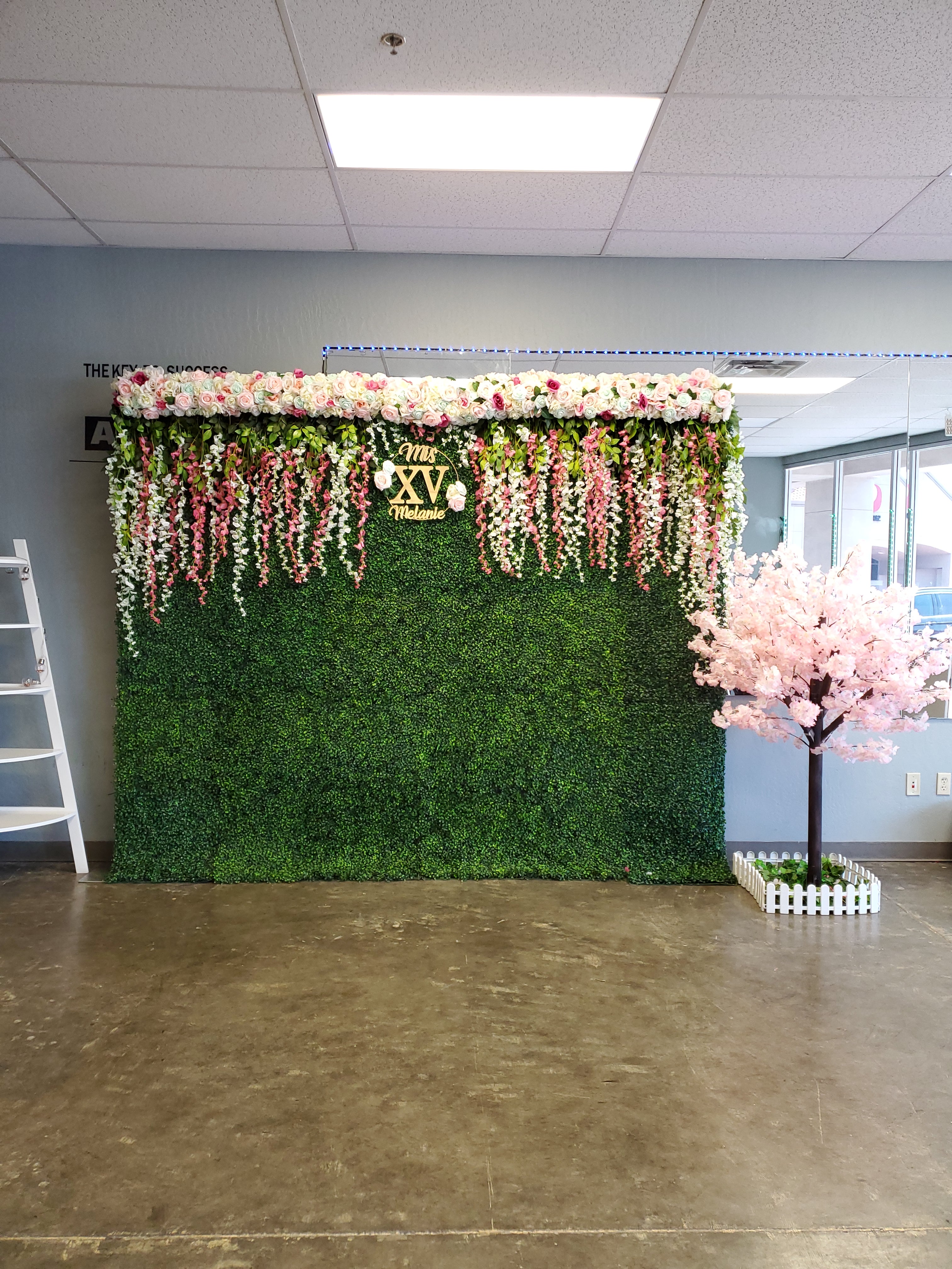 Backdrop Design Turf Grass Backdrop Set-Up Rental – D'Lux Decor & Creations LLC