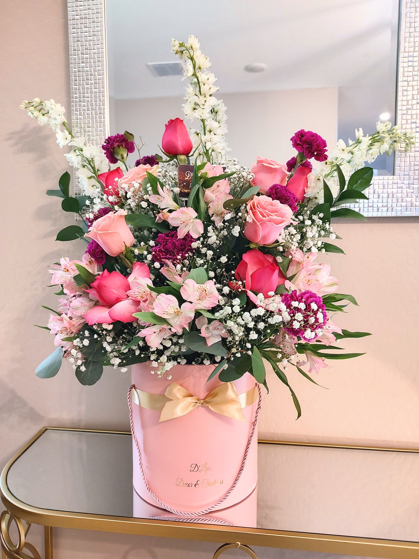 Pink Extravaganza Box Arrangement